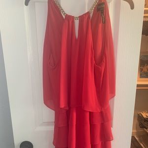 Chinese Laundry Pink Ruffle Dress